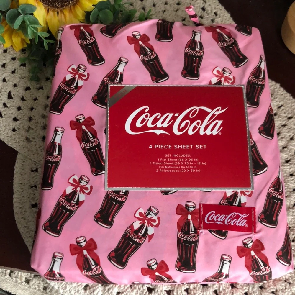 Coca Cola Coke TWIN Sheet Set